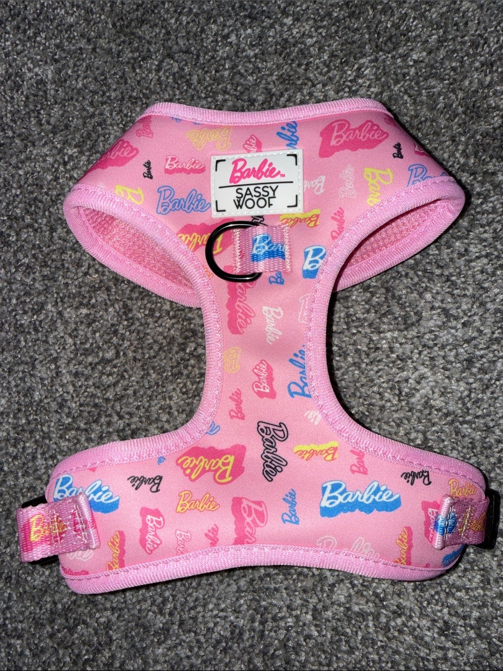 Sassy Woof Barbie Pink Dog Harness Size Small